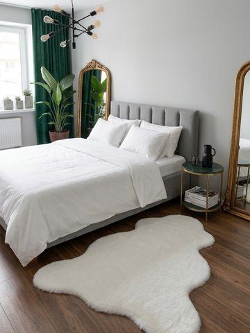 Килим Eko Carpet Mollis Single White шкурка 75*100 56045 фото