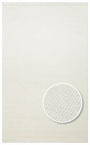 Килим Eko Carpet Oslo Plain White 80*150 OSL-Plain White фото