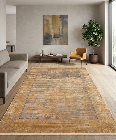Килим Eko Carpet Fresco Dyed FSD 02 Antik Gold 120*180 FSD 02 Antik Gold фото