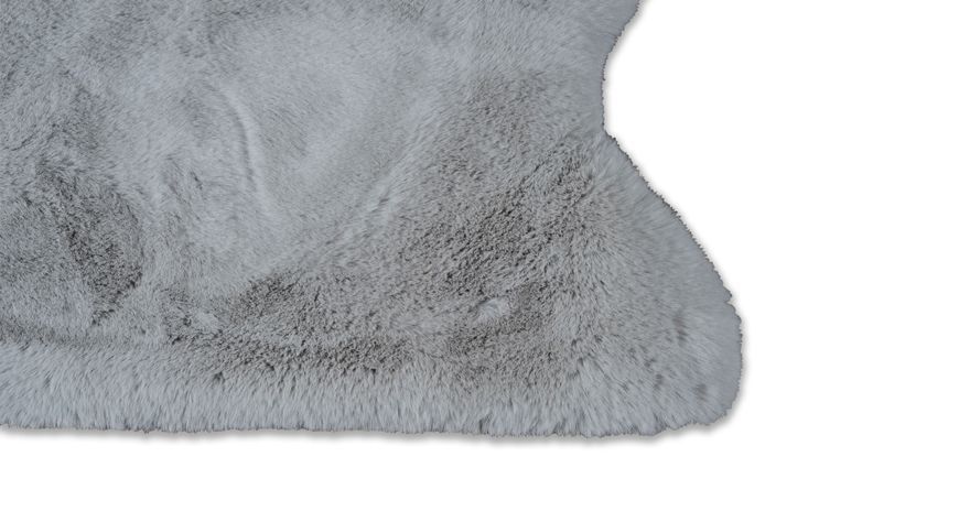 Килим Eko Carpet Mollis Single Grey шкурка 75*100 56063 фото