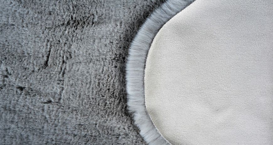 Килим Eko Carpet Mollis Quatro Grey шкурка 150*200 56065 фото