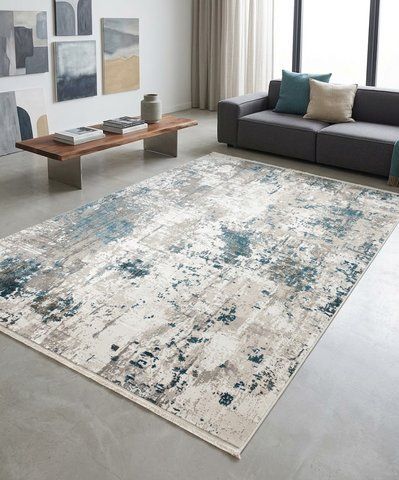 Килим Eko Carpet Fresco FS 02 Beige Blue 80*150 FS 02 Beige Blue фото
