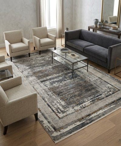 Килим Eko Carpet Fresco FS 25 Grey Beige 80*150 FS 25 Grey Beige фото